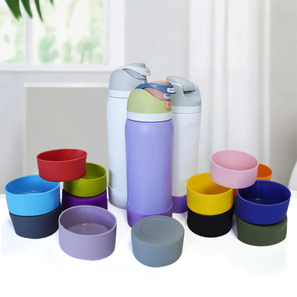 8.5CM Silicone Cover Anti-Slip Protective Bottom Sleeve Cover Protective Cup Bottom Base for 32oz Tumbler Flask Water Bottle