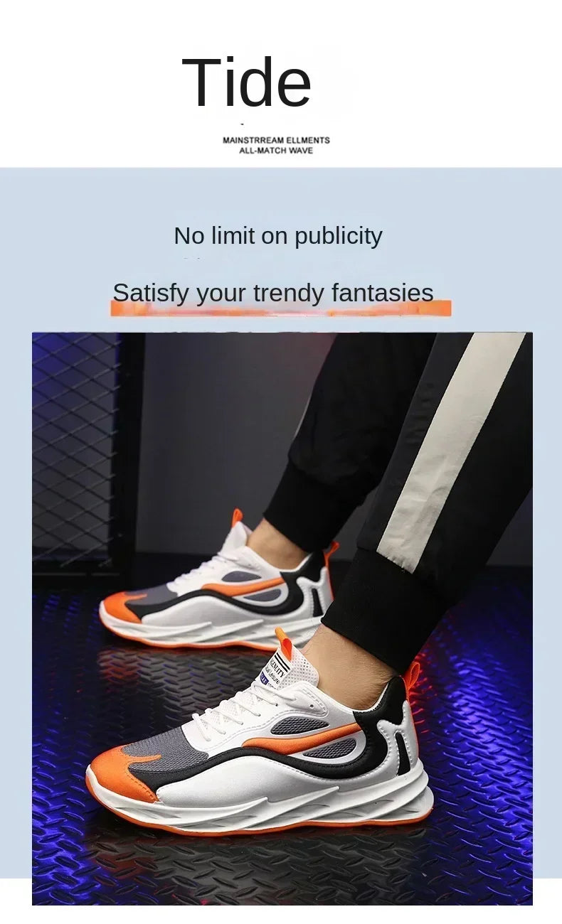 2025 summer new men's sports shoes Breathable comfortable casual shoes Men's fashion popular high quality sports shoes