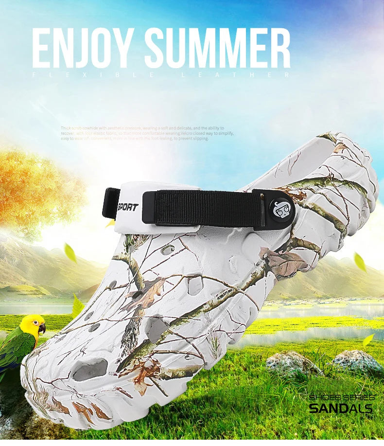 2024 Summer Men's Sandals New Home Garden Shoes Comfortable and Lightweight Men Slippers Non-Slip Soft Bottom Flip Flop Sandals