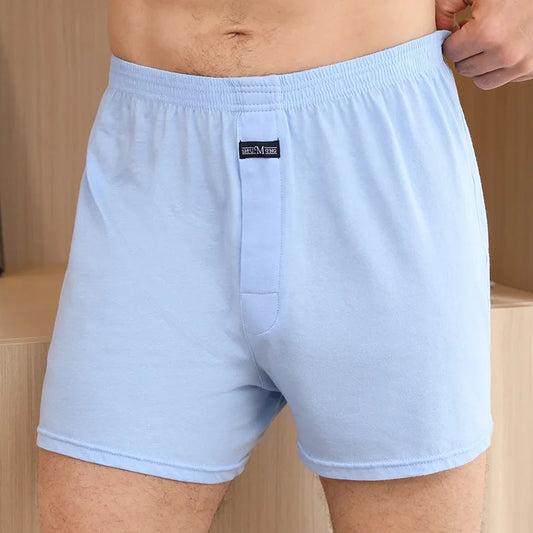 4pcs Male Arrow Pants Men Cotton Boxers Shorts Loose Mid-Waisted Men's Plus Size Underwear Homewear Comfortable Panties