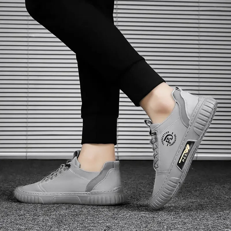 2025 Men Casual Shoes Breathable Black Sneakers Fashion Driving Walking Tennis Shoes for Male Skate Flats Zapatillas Hombre