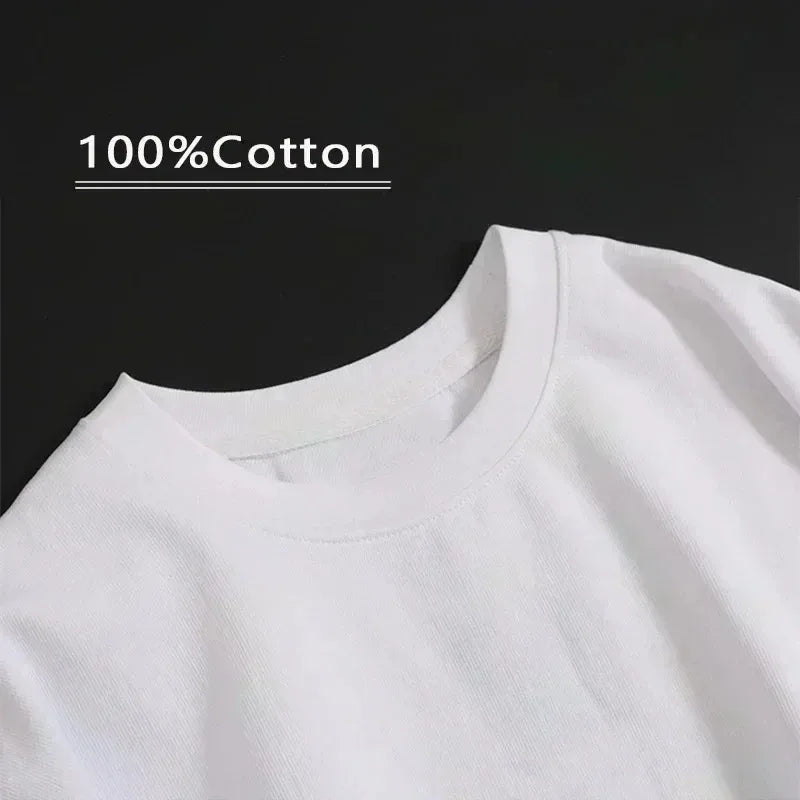 2025 New Summer Men's T-shirts High Quality Cotton Printed T-shirts Casual Street Fashion Tops