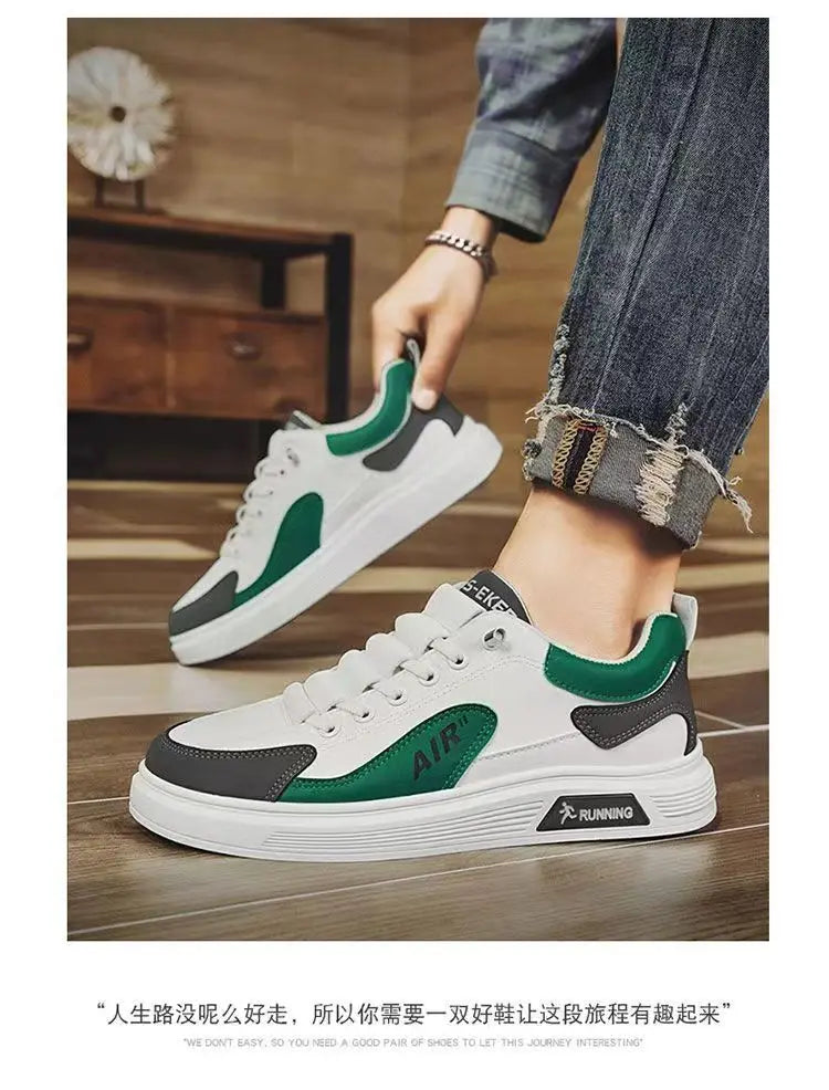 2025 Spring and Autumn New Men's Shoes Leather Low cut Fashion Trendy Running Sports Men's Casual Trendy Shoes