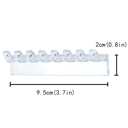 3Pack Necklace Holder, Necklace Organizer Wall Mounted with 8 Hooks, for Hanging Jewelry, Bangles, Bracelets and Rings