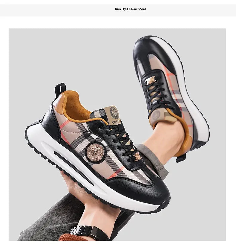 Summer New Anti-slip Wear-resistant Thick Bottom Increase Outdoor Comfort Couples Leisure Fashion Trend All Match Sneakers