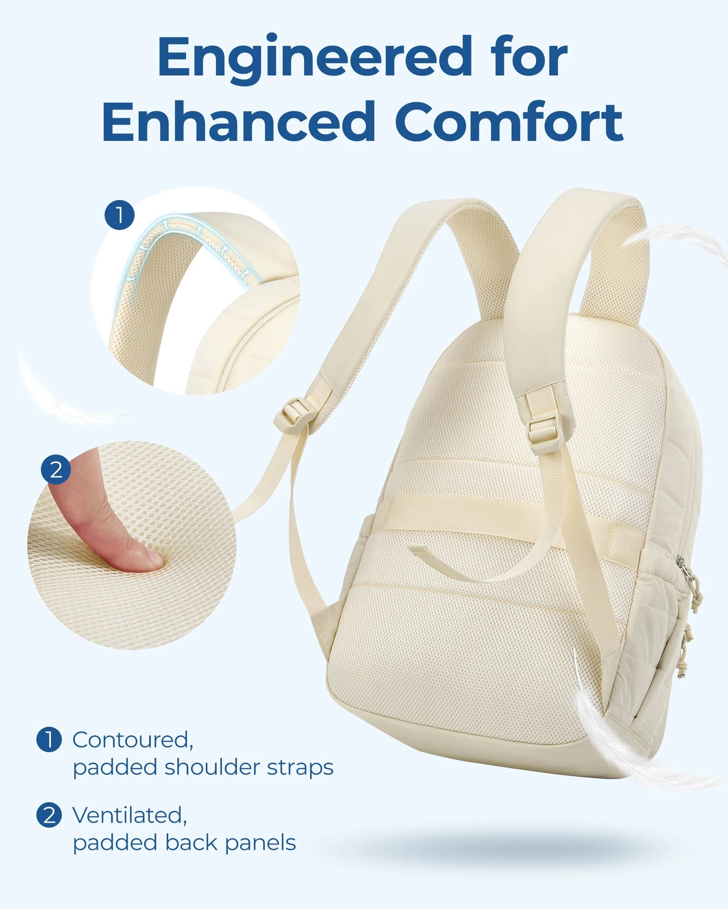 BAGSMART Women's Backpack School Bag for Girls Waterproof Large College Backpack Travel Backpacks Women Laptop Book bag