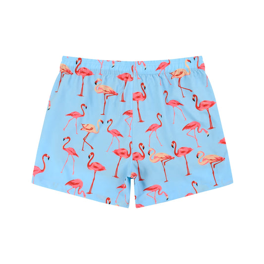 Summer New Polyester Digital Printed Anti-Embarrassment Quick-Drying Plus Size Boxer Swim Trunks, Suitable For Hot Springs. Men