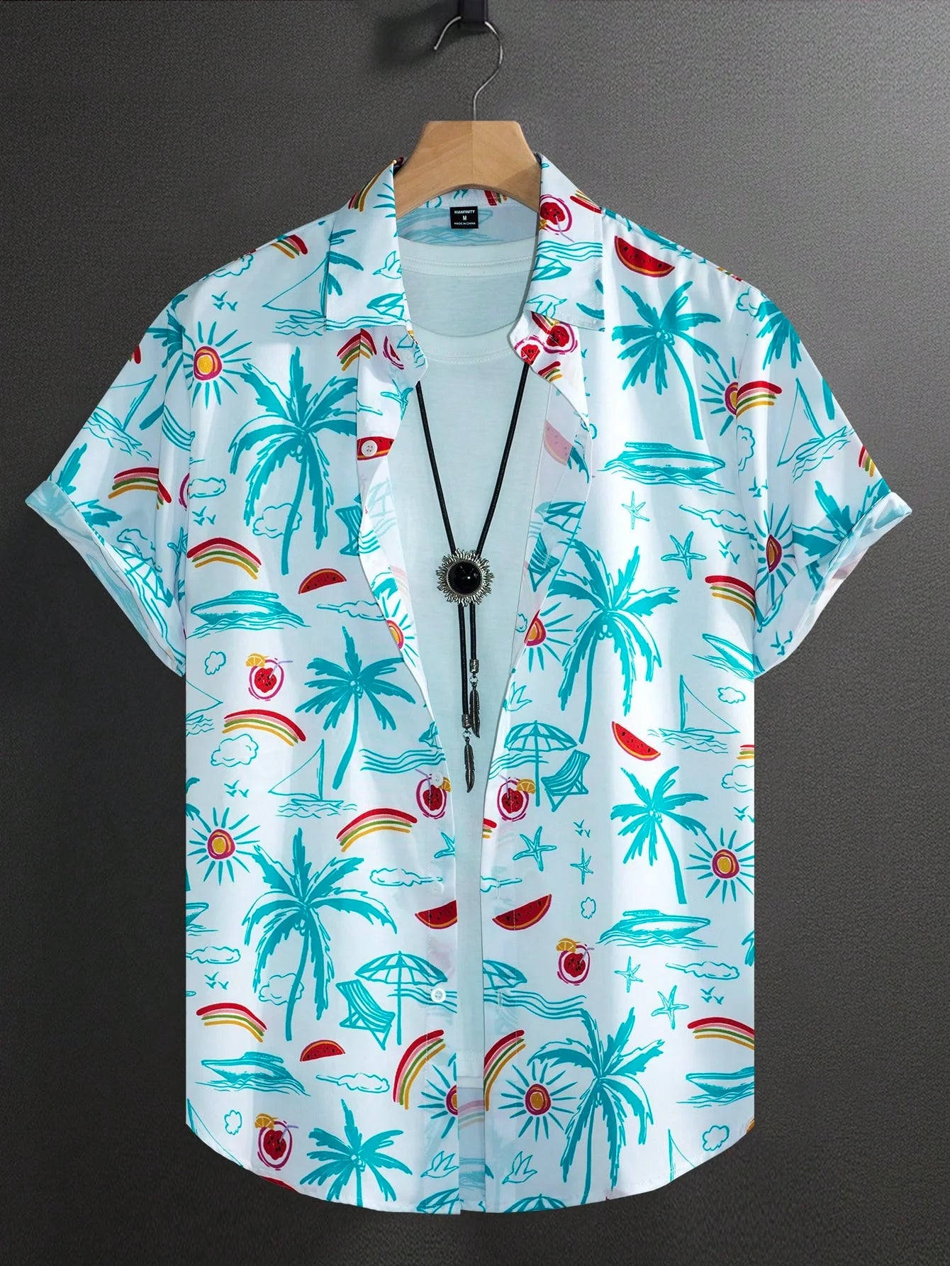 Aloha Summer Essential! Breathable Men's Hawaiian Shirt with Exotic Floral Patterns - Perfect Island Vacation Wear