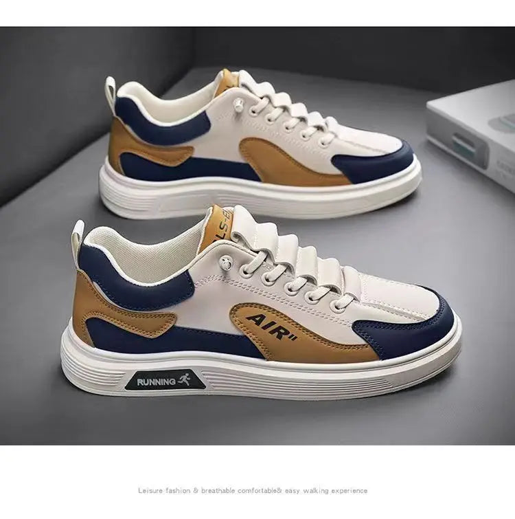 2025 Spring and Autumn New Men's Shoes Leather Low cut Fashion Trendy Running Sports Men's Casual Trendy Shoes
