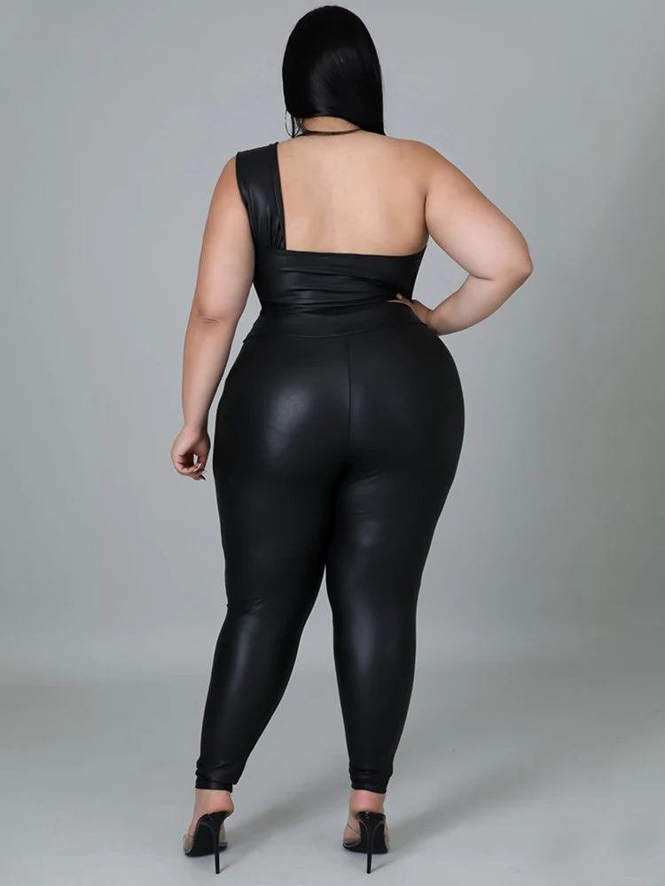 Two Piece Set for Women Strapless Crop Top and Pants Tight Night Club Outfit Sexy Set Plus Size Suit Wholesale Dropshipping