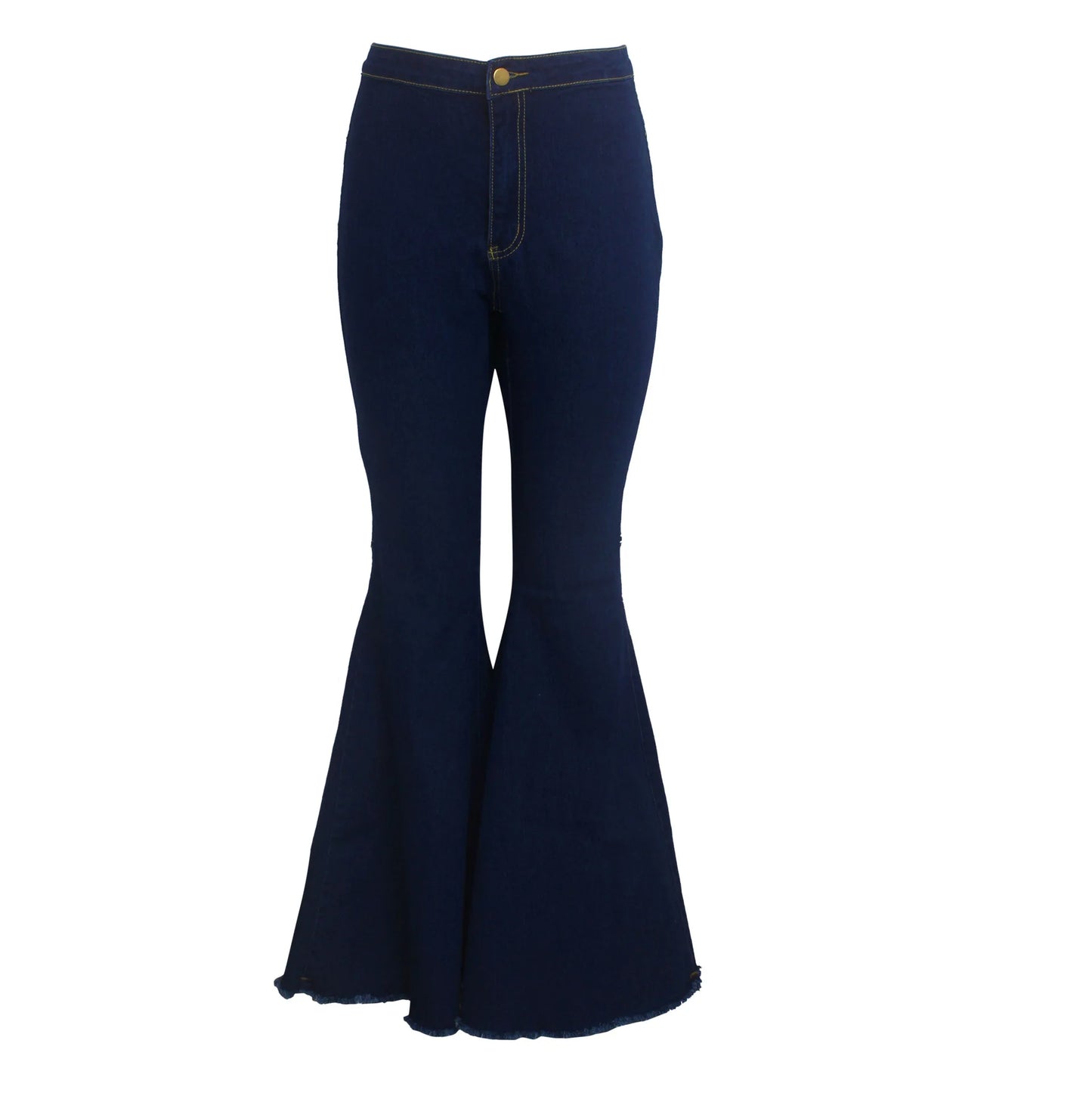 Women Jeans Flare Pants Sexy Denim Long Pant Hip Wrap Casual Solid Elegant Splice Regular Slim Fit High Waist Trousers Summer