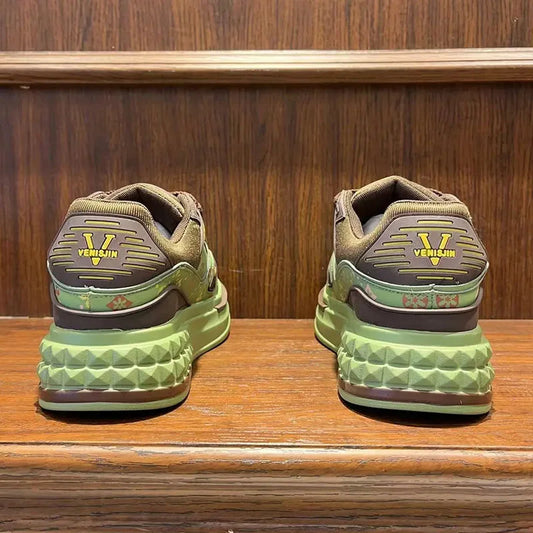 2025 Spring New Thick Sole Increase 6~8CM Fashion Shoes Bread Shoes High Quality Casual Shoes All Fashion Casual Sports Shoes