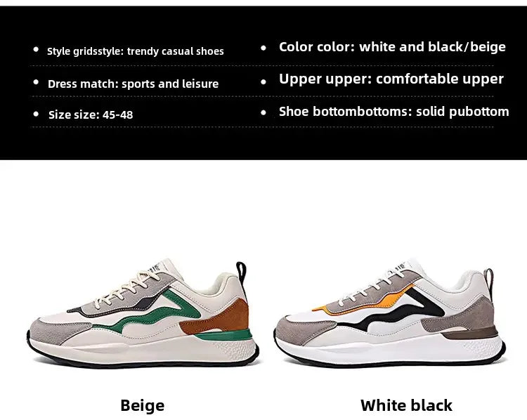2025 Spring New Men's Shoes Outdoor Non-slip Casual Shoes Comfortable Fashion Men's Shoes Casual Sports Shoes Large Size 45-48