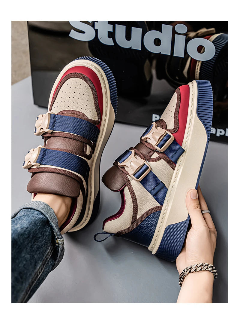 2025 New Versatile Casual Sports Board Shoes for Men, Trendy and Fashionable Thick Soled, Niche and Personalized Trendy Shoes