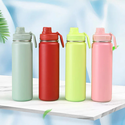 750ml Insulated Water Cup Sports Bottle Water Bottles Stainless Steel Pure Titanium Vacuum Portable Leakproof Outdoor Cup