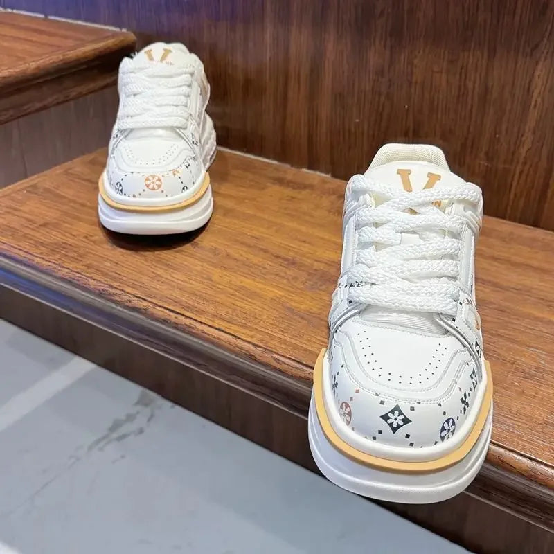 2025 Spring New Thick Sole Increase 6~8CM Fashion Shoes Bread Shoes High Quality Casual Shoes All Fashion Casual Sports Shoes
