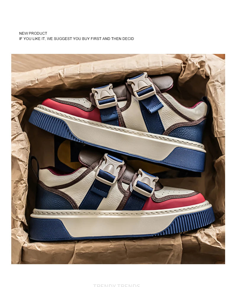 2025 New Versatile Casual Sports Board Shoes for Men, Trendy and Fashionable Thick Soled, Niche and Personalized Trendy Shoes