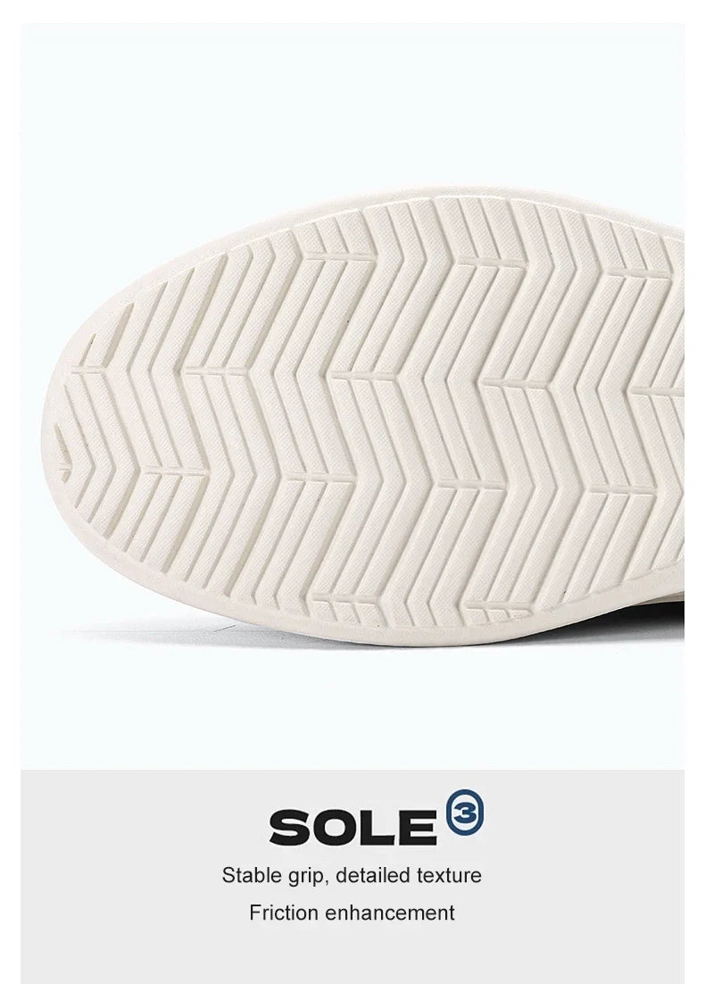 2025 Spring Summer Men Shoes Breathable High Quality Outdoor Footwear Class Leather Upper Anti-Slip Walking Training Sneakers