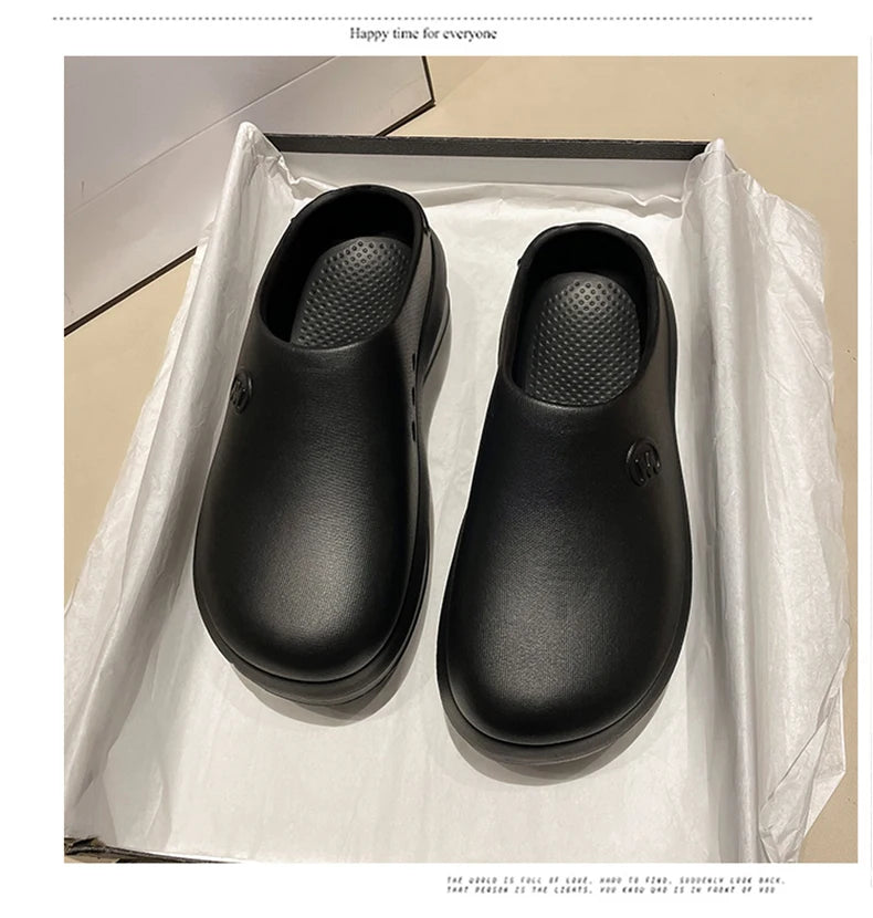 Women Sandals Summer Shoes Cook Work Flip-flop Waterproof Female Sandals Non-Slip Garden EVA Platform Slippers Casual Beach Shoe