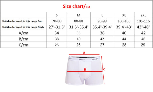 3pcs Pack White Boxer For Men Panties Underwear Male Brand And Underpants Homme Luxury Set Shorts Box Slip Kit