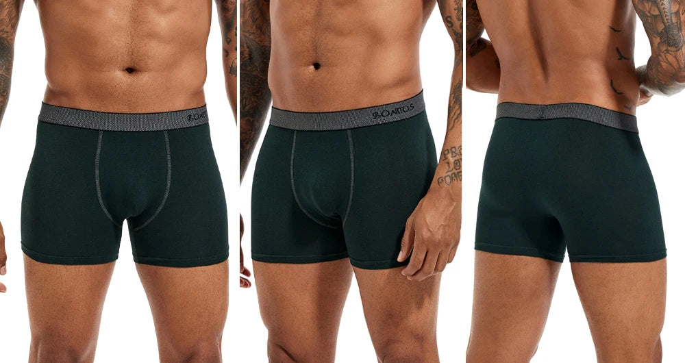 4pcs Boxers Men's Panties Underpants Man Boxer Underwear Cotton for Male Underpants Man Cotton Large Size Lot Soft