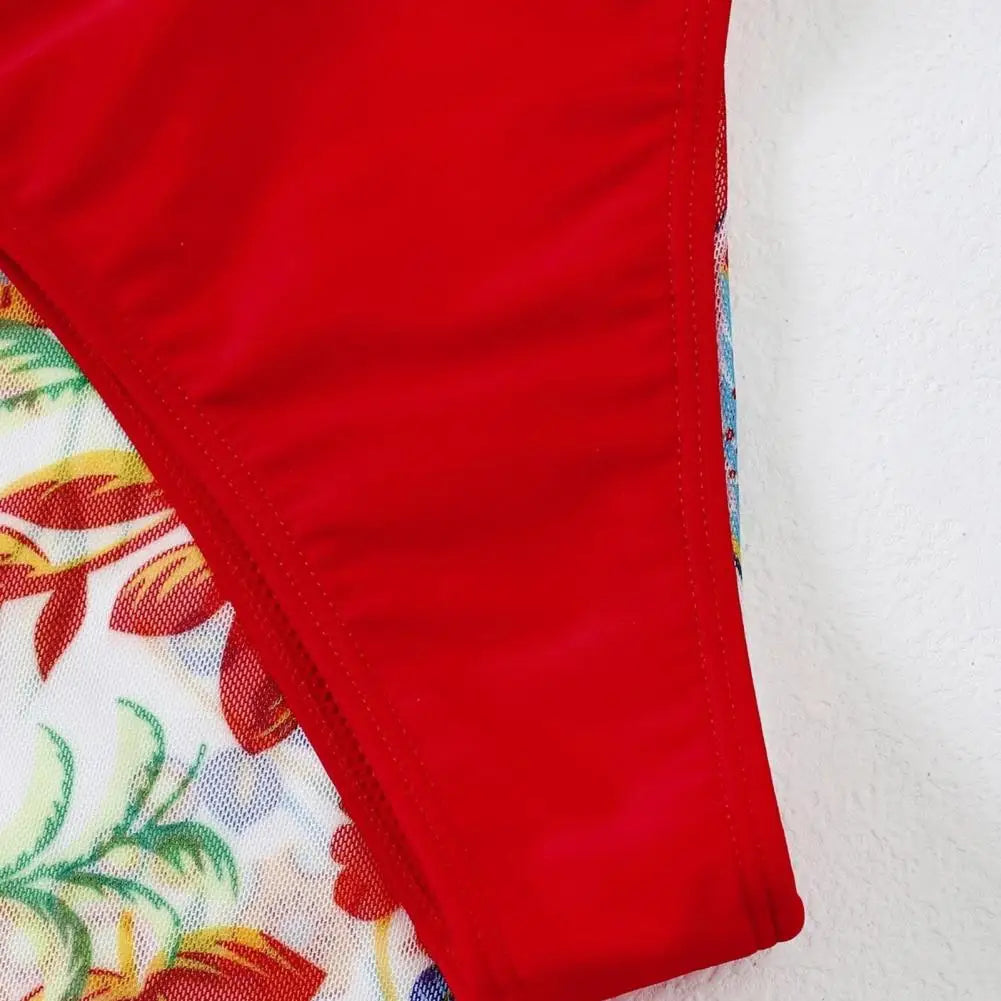 3Pcs/Set Women Swimwear Halter With Skirt Push Up Swim Pool Matching Sexy High Waist Thong Bikinis Set Water Sports Accessory