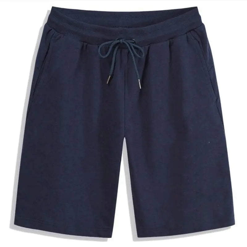 2024 Summer Men's Shorts Elastic Drawstring Shorts Joggers Loose Fitness Breathable Sports 5 Piece Solid Color Casual Pants