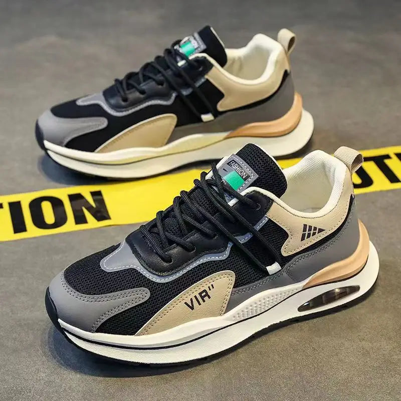 2025 Summer Mesh Shoes Men Running Anti Slip Sports Shoes Male Outdoor Comfort Casual Running Shoes Fashion Walking Sneakers