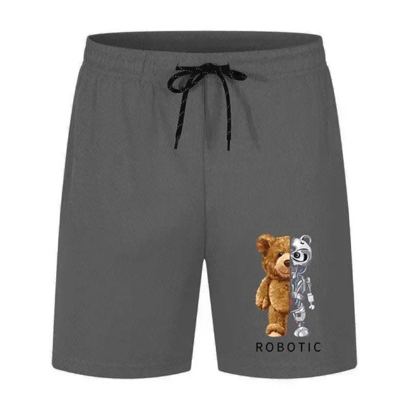 2024 Men's Loose Shorts Summer Men's Breathable Shorts Quick-drying Casual Five-Fifth Pants New Male Running Sports Shorts S-3XL