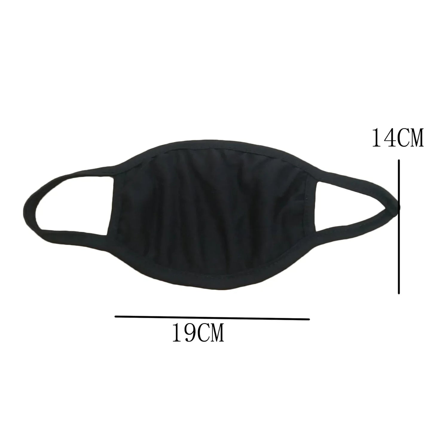 1pcs Black Mask Washable Cycling Cotton Mouth Face Mask Men Women Reusable Party supply Halloween Cosplay breathe freely outdoor