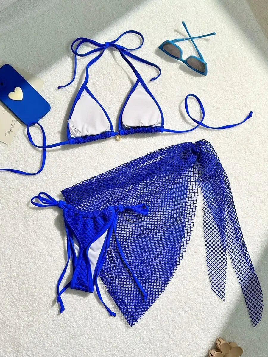 2025 Sexy Bikinis Female Swimsuits Women's Three-Piece Swimwear Beach Swim Wear Bathing Suits Brazilian Bikini Set Pool Bather