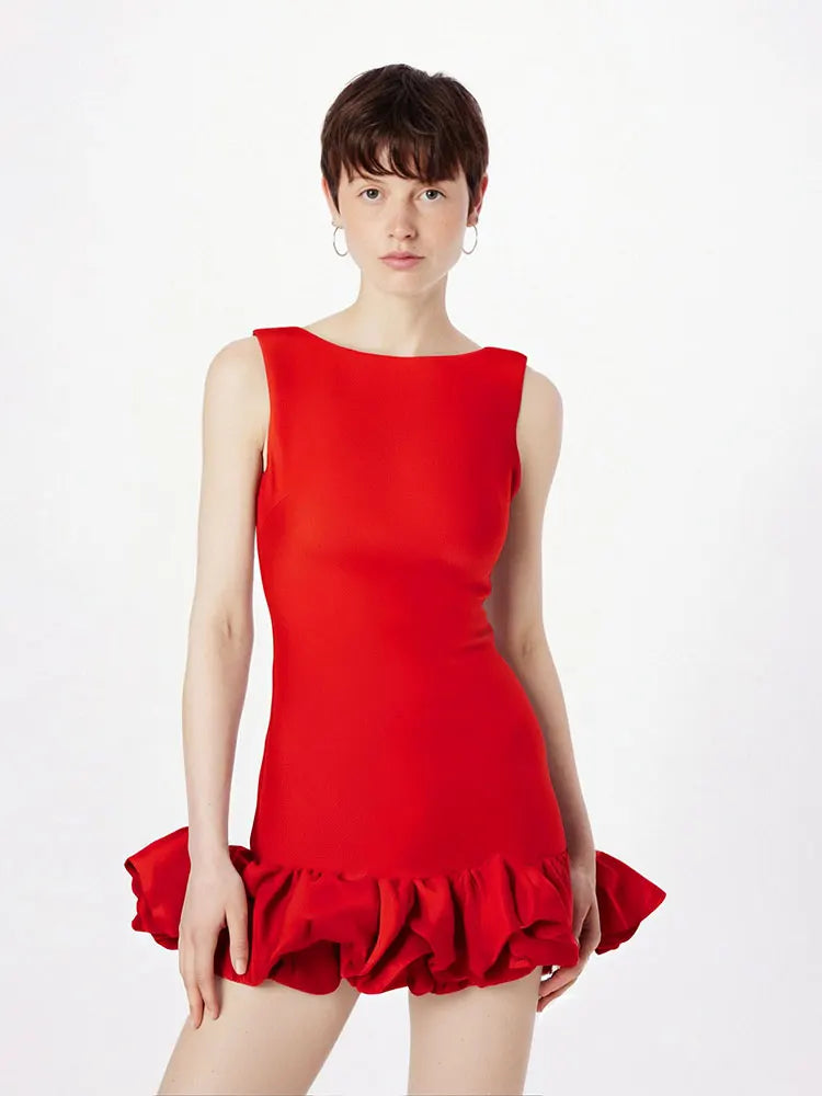 Black Sexy Women A-Line Dresses Summer New Fashion Zippers Tank Sleeve Mini Dress Elegant Female Backless Casual Slim Dresses