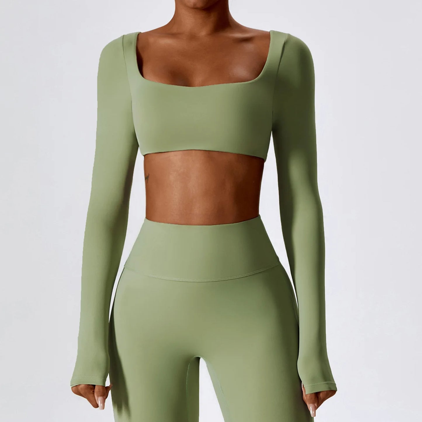 Women Sport Seamless Tops Long Sleeve Breathable Workout Slim T Shirts Athletic Running Gym Push-up Running Fitness Yoga Tops