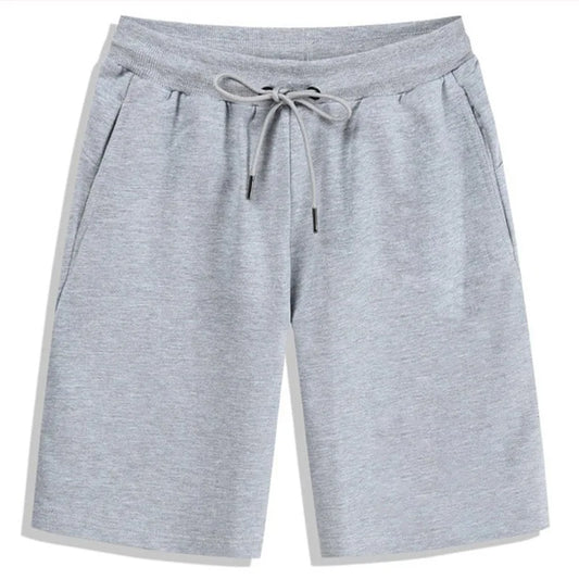 2024 Summer Men's Shorts Elastic Drawstring Shorts Joggers Loose Fitness Breathable Sports 5 Piece Solid Color Casual Pants