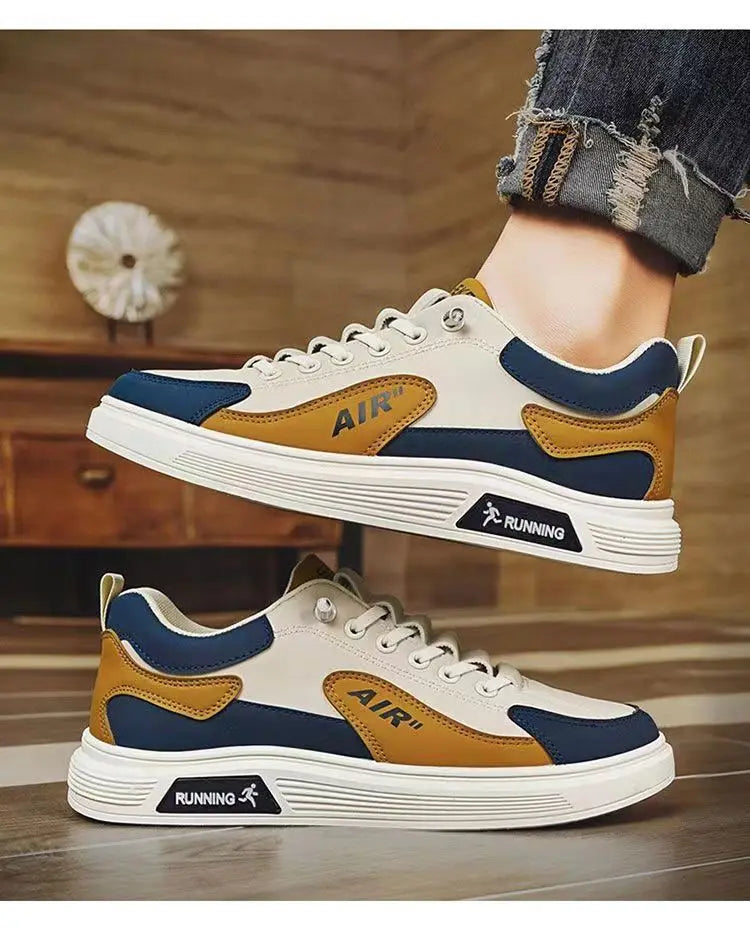 2025 Spring and Autumn New Men's Shoes Leather Low cut Fashion Trendy Running Sports Men's Casual Trendy Shoes