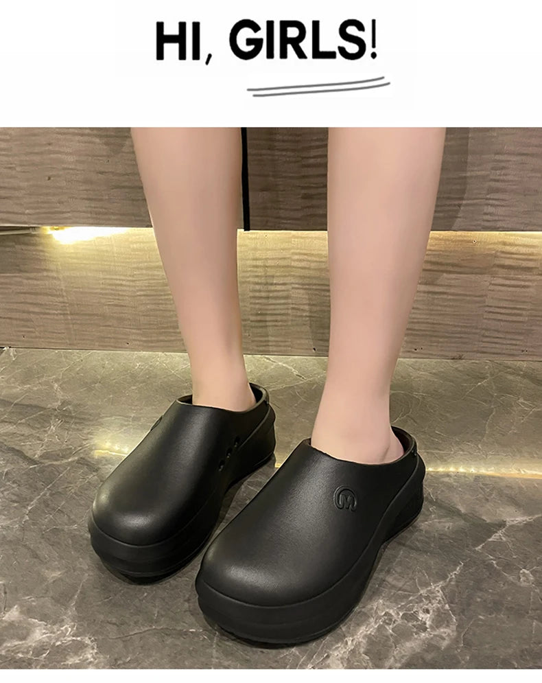 Women Sandals Summer Shoes Cook Work Flip-flop Waterproof Female Sandals Non-Slip Garden EVA Platform Slippers Casual Beach Shoe