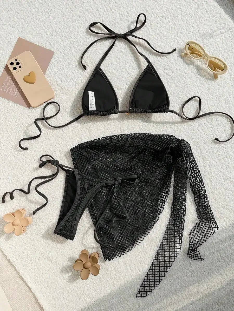 2025 Sexy Bikinis Female Swimsuits Women's Three-Piece Swimwear Beach Swim Wear Bathing Suits Brazilian Bikini Set Pool Bather