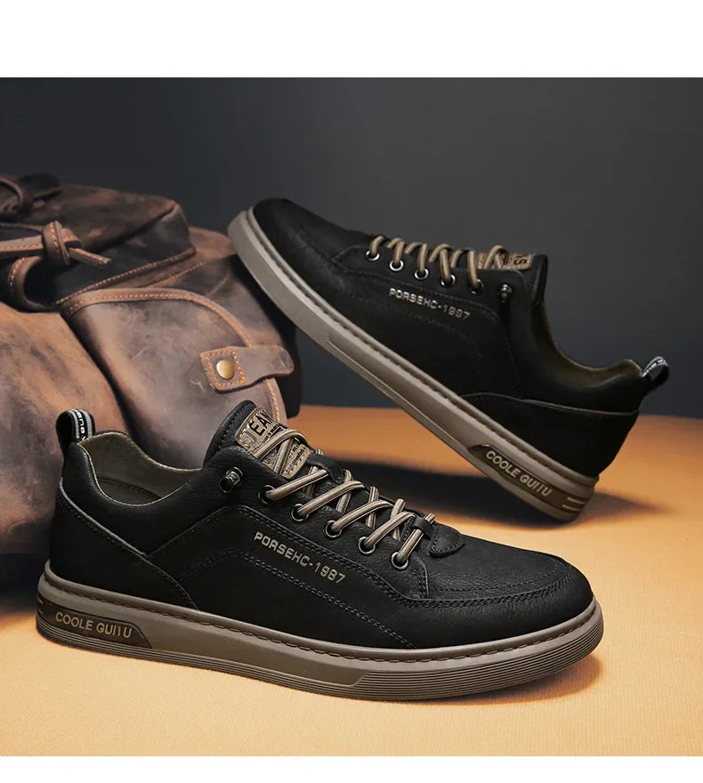 Trendy Versatile Cloth Shoes Men's Spring New Breathable White Shoes Men's Sports and Leisure Board Shoes Trendy Shoes