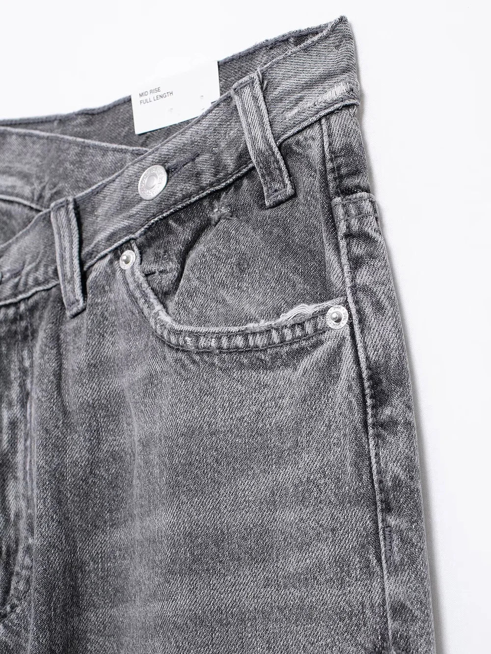 TRAF Women's Basic Hundred Jeans New Fashion Asymmetric Design High Waist Wide Leg Trousers Casual Women's Straight Leg Jeans