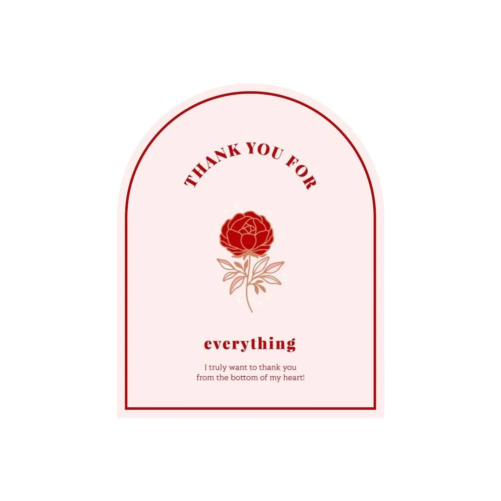 20-50Pcs Thank You Sticker for Small Business Gift Packaging Decoration Stickers Supply 8*10CM Delivery Mailing Bag Seal Labels