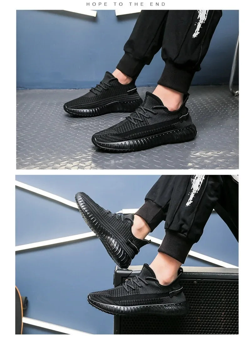 2025 Versatile Trend Casual Flying Shoes Student Sports Men's ShoesMesh Breathable Coconut Shoes New Men's Shoes Summer
