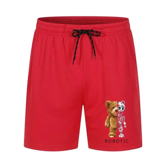 2024 Men's Loose Shorts Summer Men's Breathable Shorts Quick-drying Casual Five-Fifth Pants New Male Running Sports Shorts S-3XL