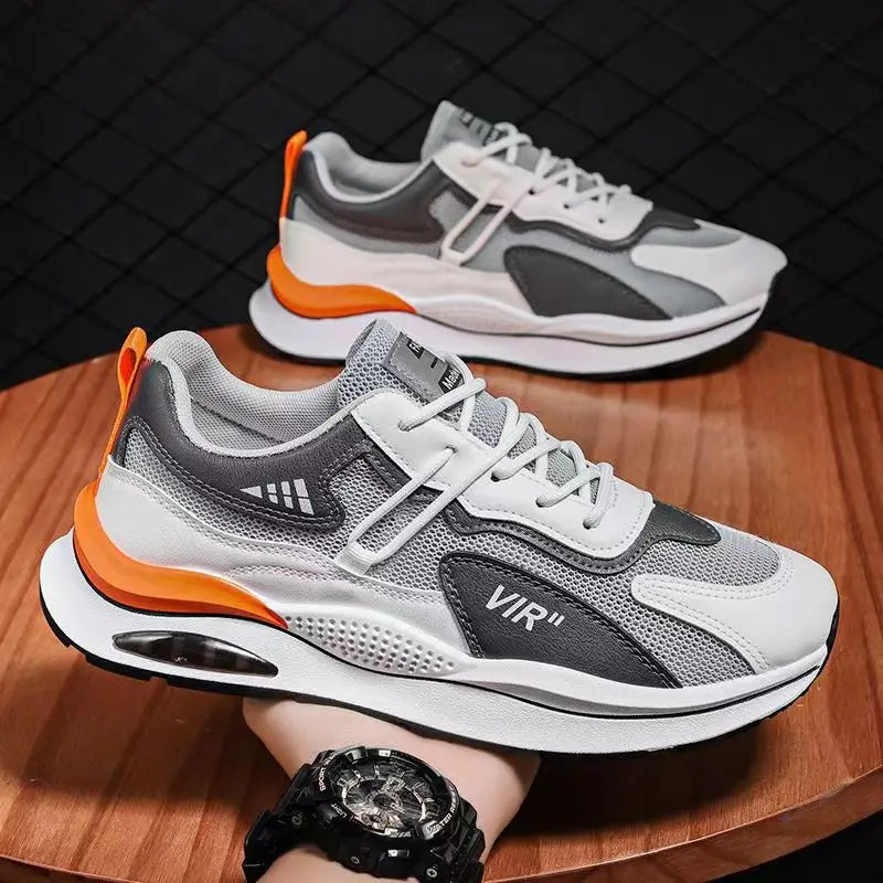 2025 Summer Mesh Shoes Men Running Anti Slip Sports Shoes Male Outdoor Comfort Casual Running Shoes Fashion Walking Sneakers