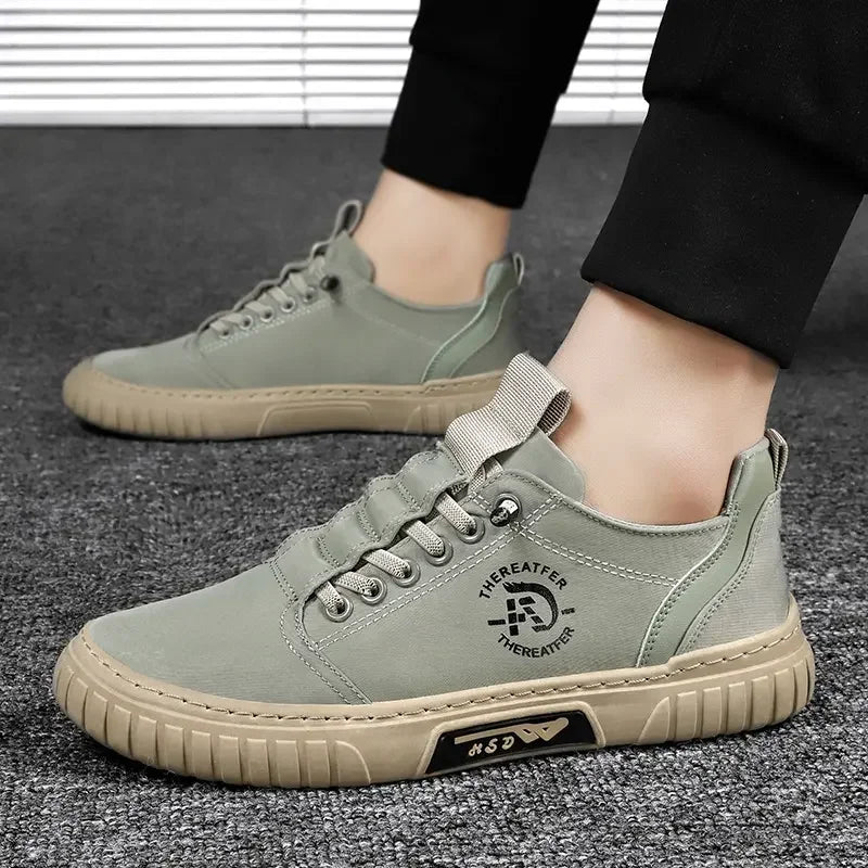 2025 Men Casual Shoes Breathable Black Sneakers Fashion Driving Walking Tennis Shoes for Male Skate Flats Zapatillas Hombre