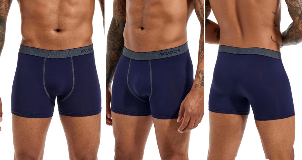 4pcs Boxers Men's Panties Underpants Man Boxer Underwear Cotton for Male Underpants Man Cotton Large Size Lot Soft