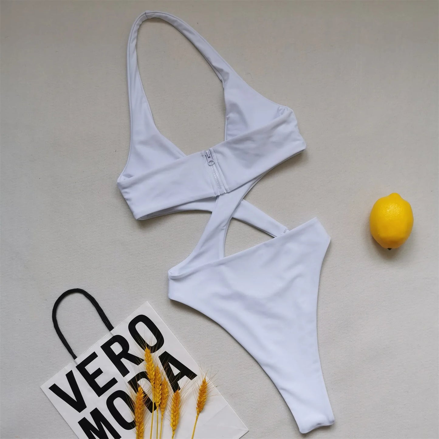 Swimsuits Women's Plus Size Bathing Suit Tummy Control Swimwear Women Sexy Hollow One Piece Swimsuits High Waist Bikini Bottoms