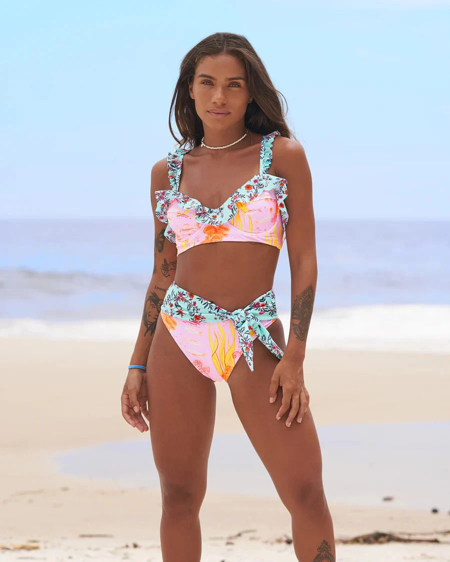 2024 New Sexy Brazilian Bikini Set Women Print Biquini Female Cut Bikinis Swimwear Push Up Swimsuit Bath Suit