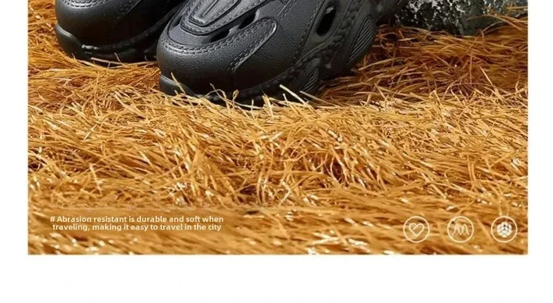 Trendy Men's Sandals Outdoor Wear Thickened Anti-slip Wear-resistant Fashion EVA Moulded Couples Clog Shoes Wholesale