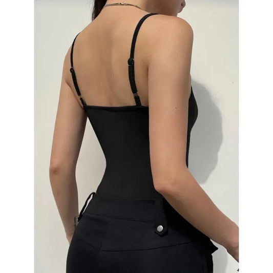 Summer Women Solid Sports Camisole Jumpsuit Sexy Backless Tight Elastic Vest Fitness Yoga Suit