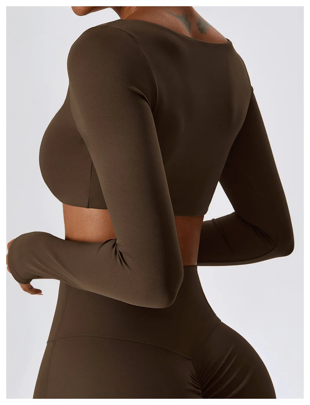 Women Sport Seamless Tops Long Sleeve Breathable Workout Slim T Shirts Athletic Running Gym Push-up Running Fitness Yoga Tops